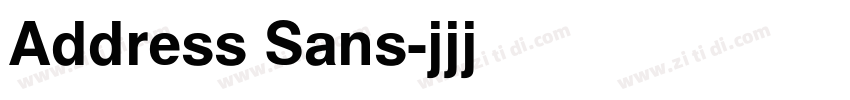 Address Sans字体转换